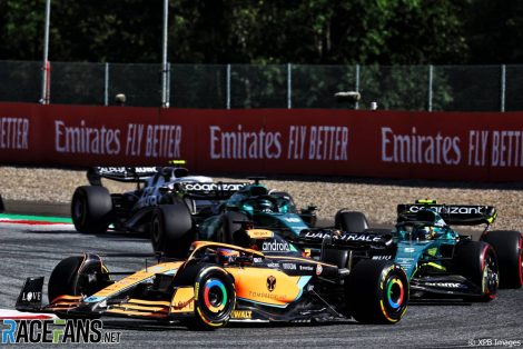 Daniel Ricciardo, McLaren, Red Bull Ring, 2022