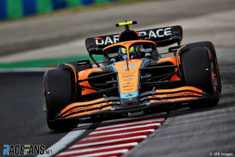 Lando Norris, McLaren, Hungaroring, 2022