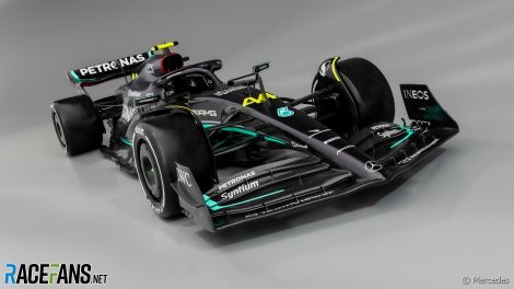2023 Mercedes W14 - Lewis Hamilton colours