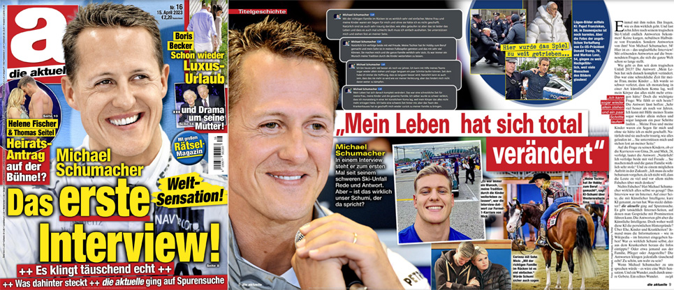 Magazine criticised for 'exclusive Michael Schumacher interview' generated by AI