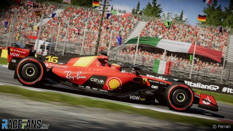 Ferrari's livery for the 2023 Italian Grand Prix