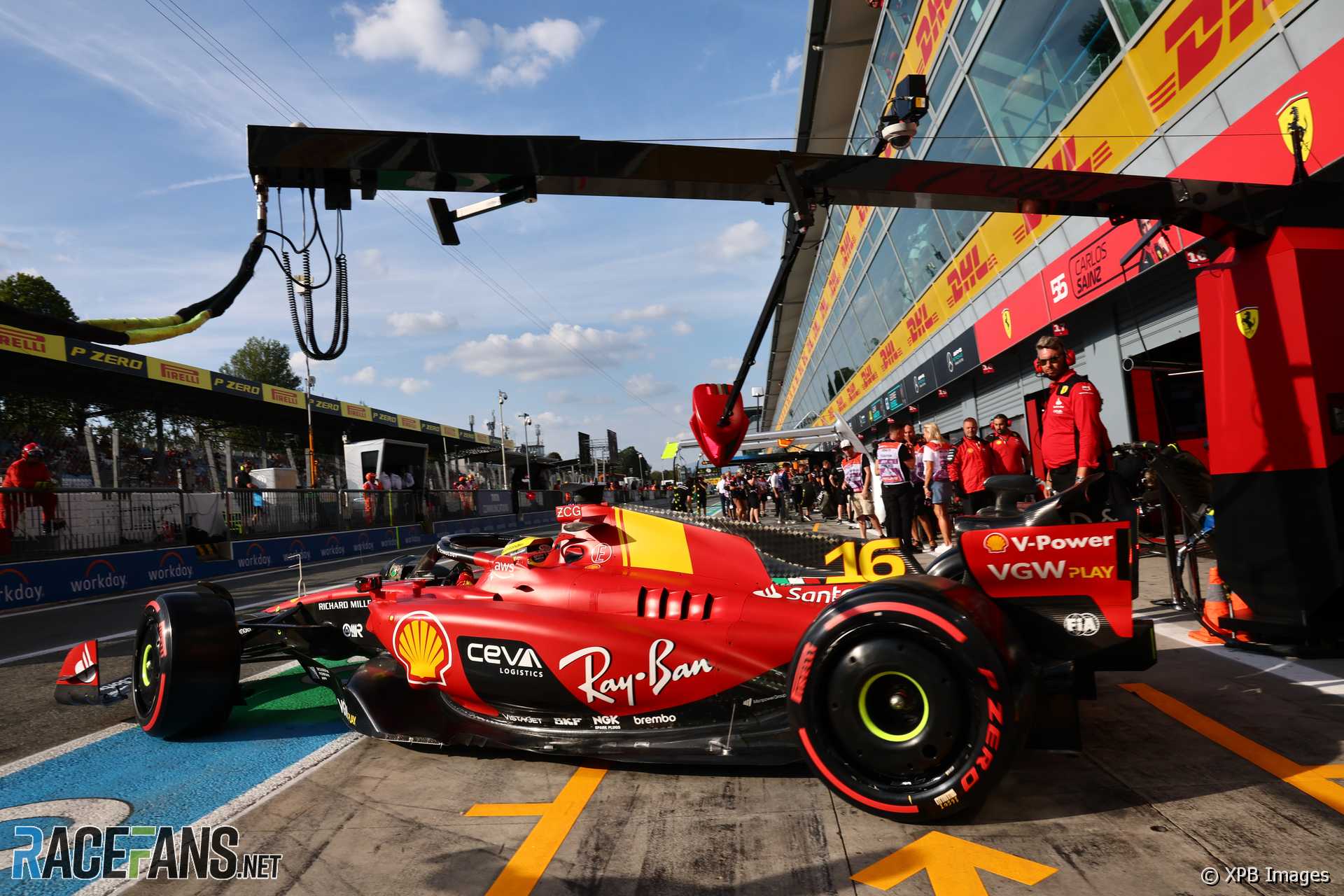 Charles Leclerc, Ferrari, Monza, 2023