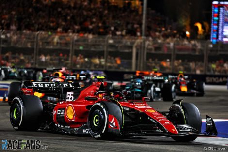 Carlos Sainz Jnr, Ferrari, Singapore, 2023