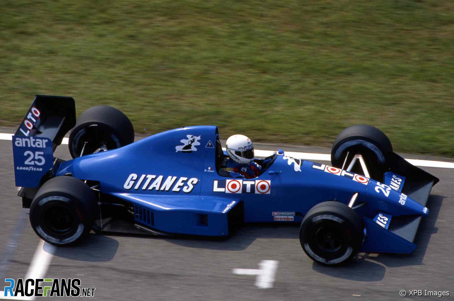 Rene Arnoux, Ligier, Jacarepagua, 1989
