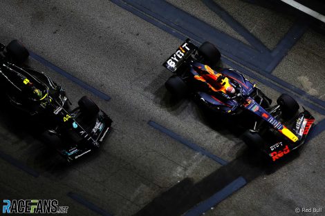 Lewis Hamilton, Max Verstappen, Singapore, 2023