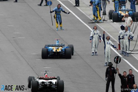 Fernando Alonso, Renault, Indianapolis, 2005